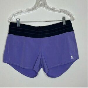 Oiselle Roga Solid Purple Women’s Shorts Running Workout Brief Liner Size 8